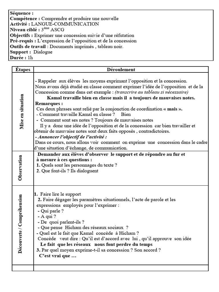 Concession et réfutation en dialogue | PDF