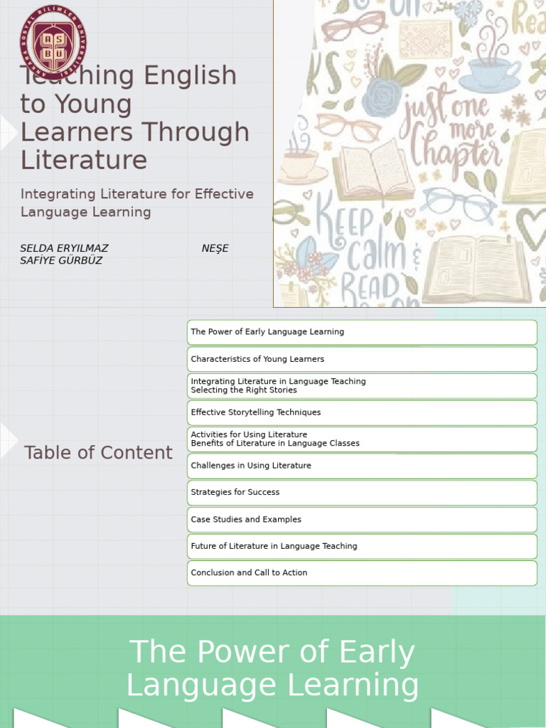 English to Young Learners Through Literature (1) | PDF | Learning ...