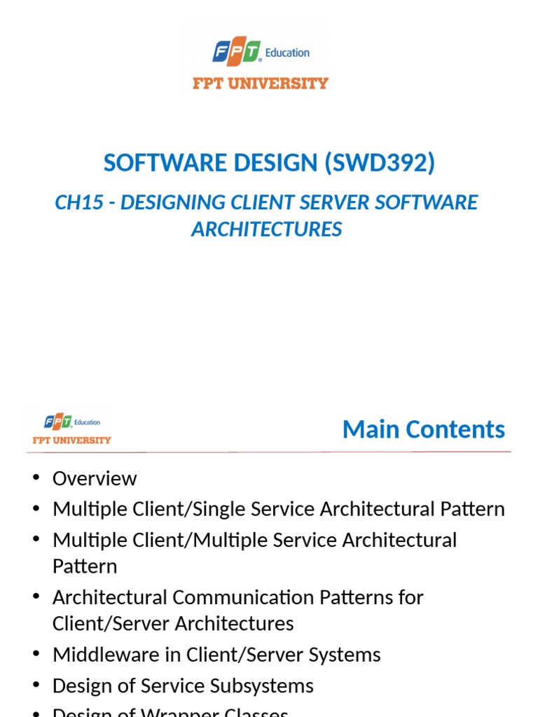 Client-Server Software Architecture Guide | PDF | Relational Model ...
