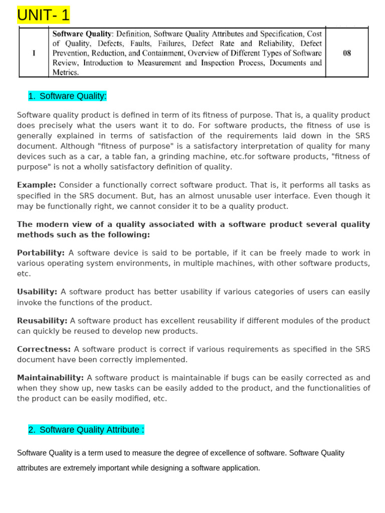 SQE Notes | PDF | Software Bug | Software
