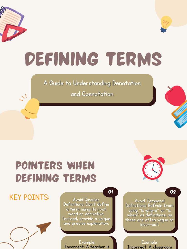 Understanding Denotation and Definitions | PDF | Definition | Species