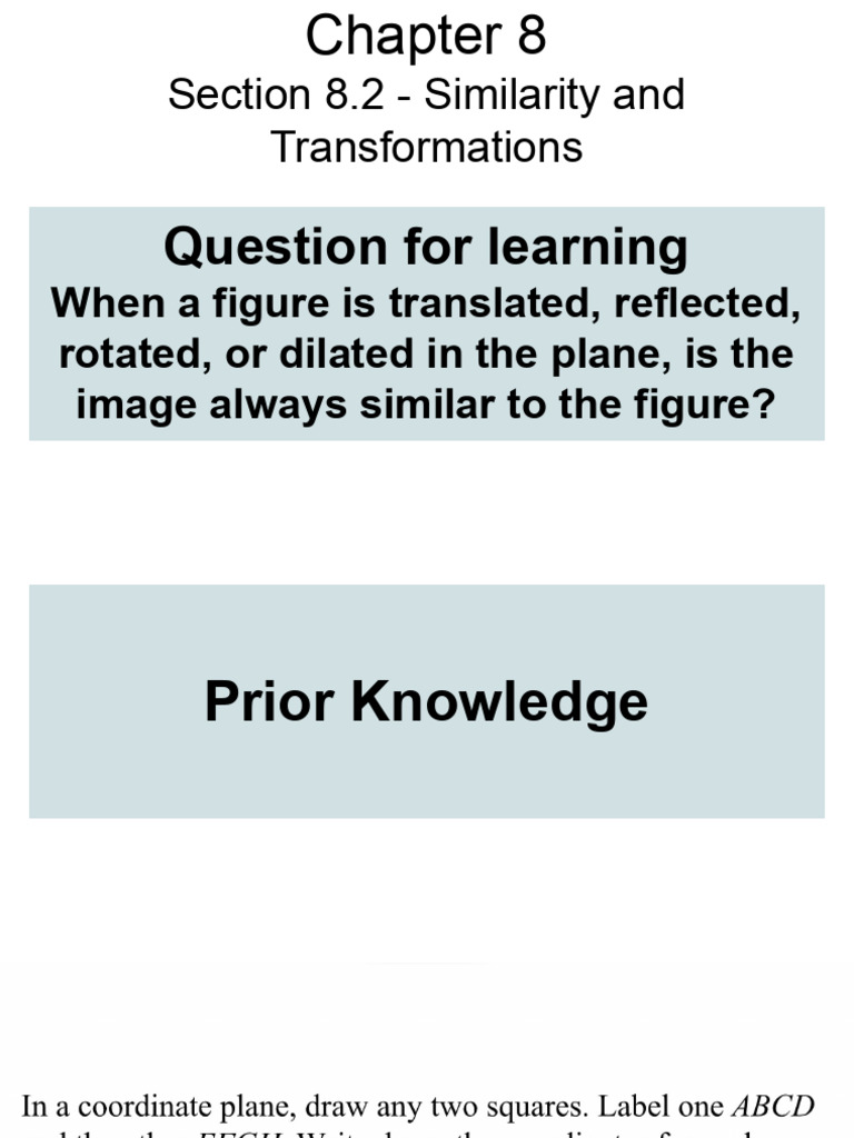 Similarity in Transformations Explained | PDF