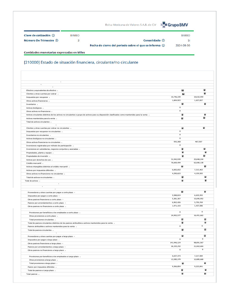 Estado de Situación Financiera | PDF | Contabilidad | Dinero