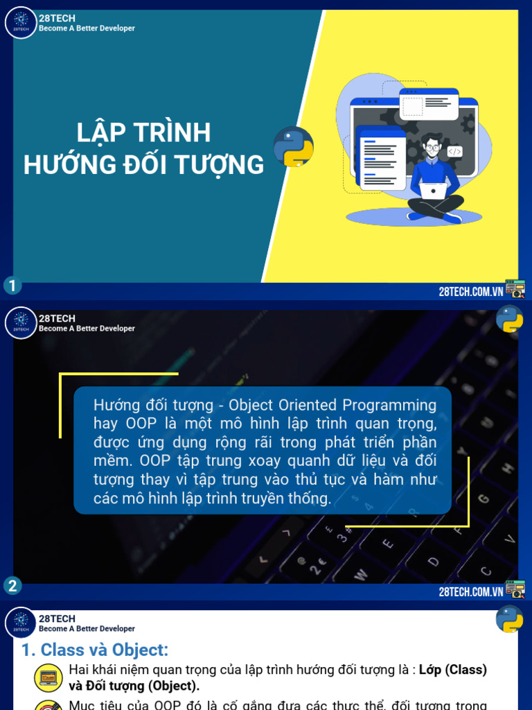 Lập Trình Hướng Đối Tượng: 28TECH | PDF