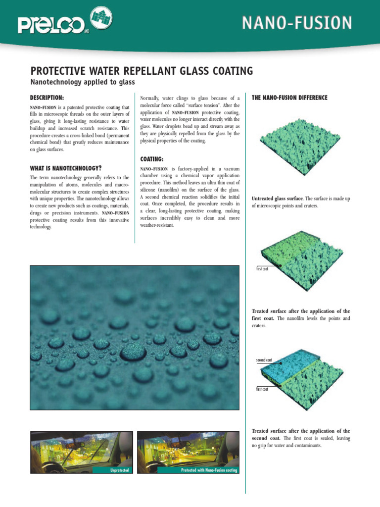 Commercially Available Superhydrophobic Coating | PDF | Nanotechnology ...