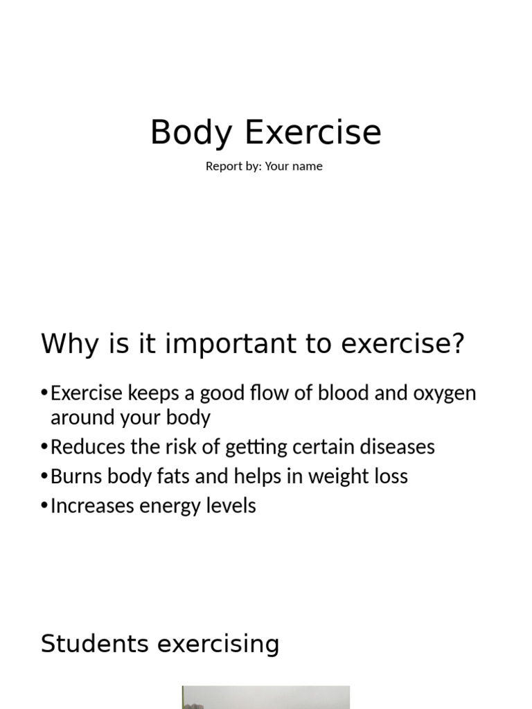 Importance of Regular Body Exercise | PDF