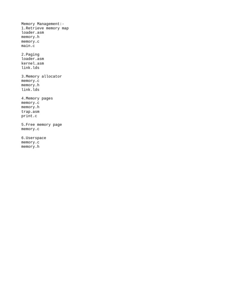 Memory management pdf