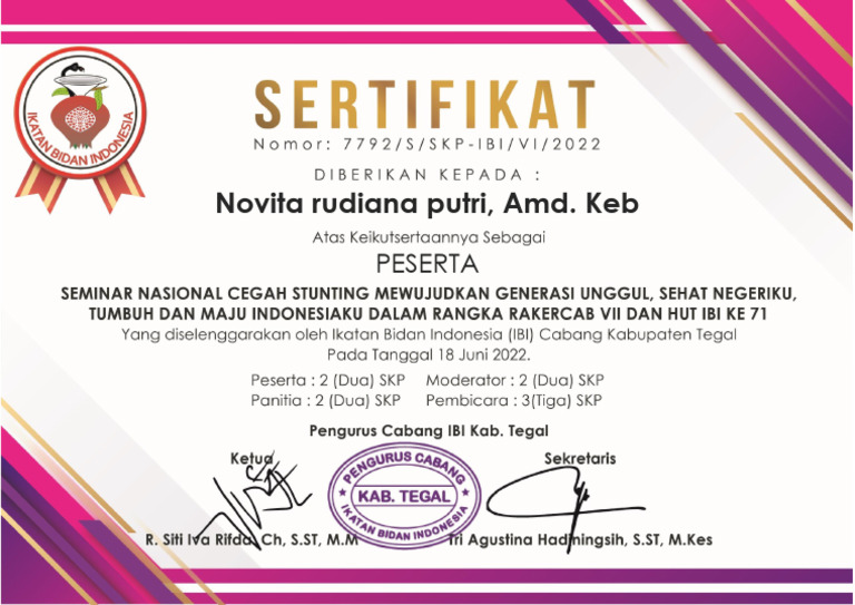 PESERTA Novita rudiana putri, Amd. Keb | PDF