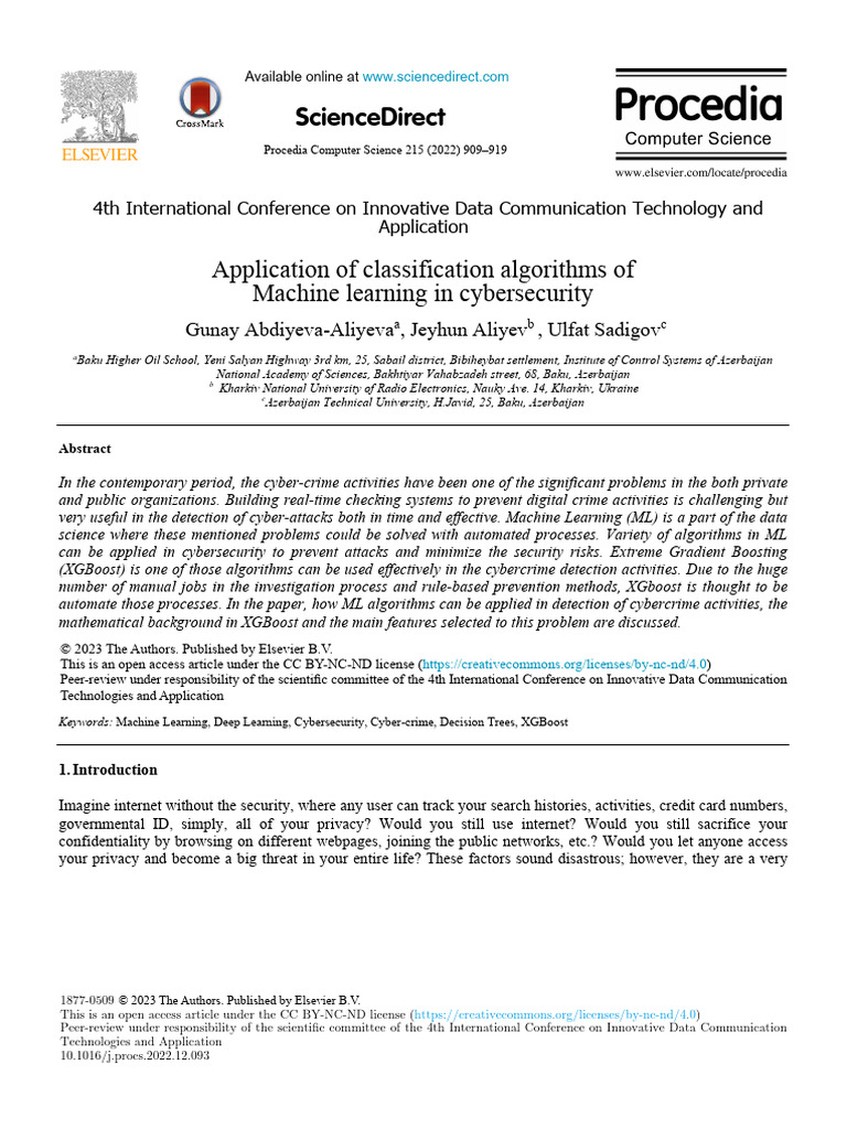 Machine Learning in Cybersecurity: XGBoost | PDF | Machine Learning ...
