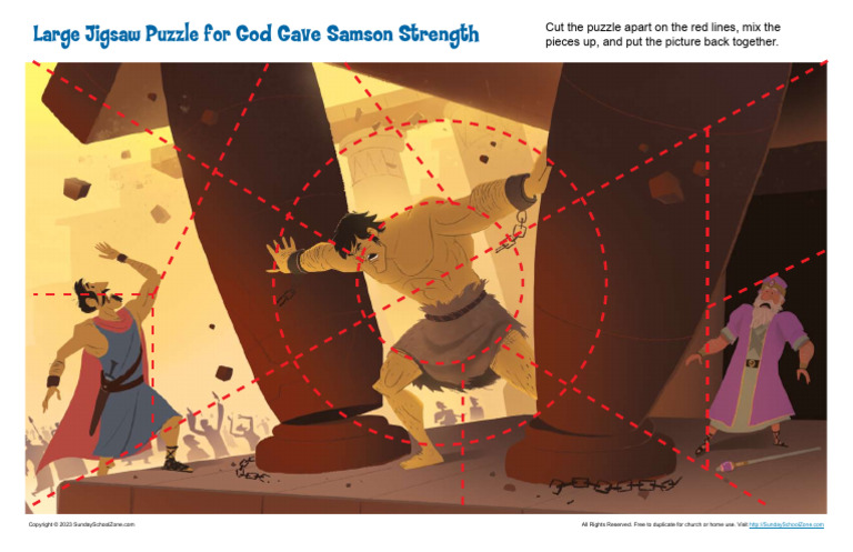 Large_Jigsaw_Puzzle_for_God_Gave_Samson_Strength | PDF