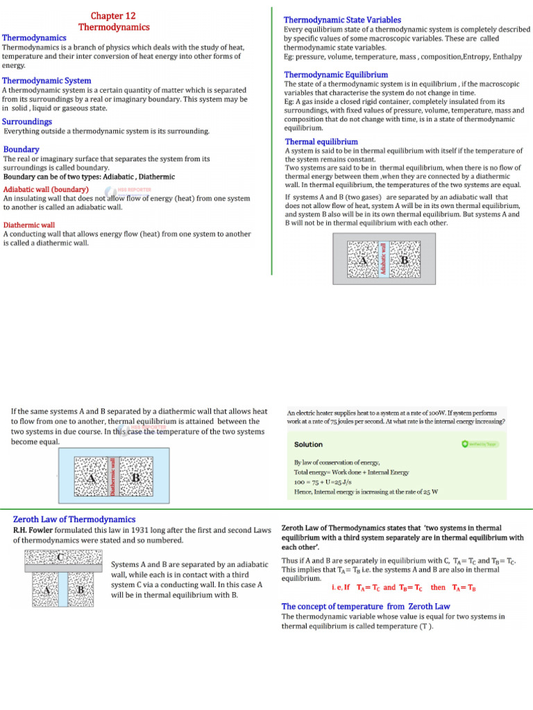 THERMODYNAMICS | PDF