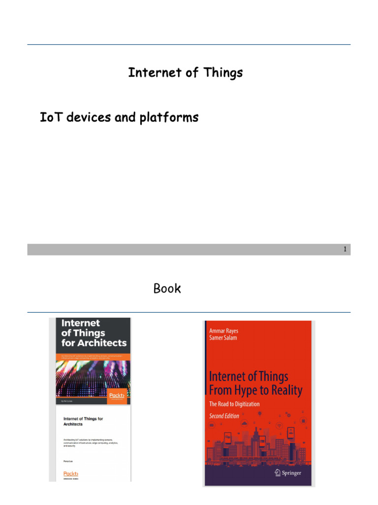 Understanding IoT Devices and Architecture | PDF | Microcontroller ...