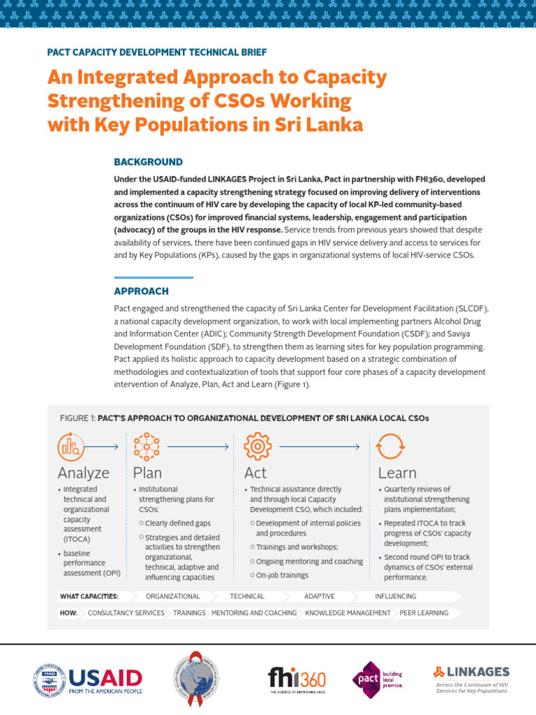 FHI360 Pact Technical Brief | PDF | Capacity Building | Mentorship