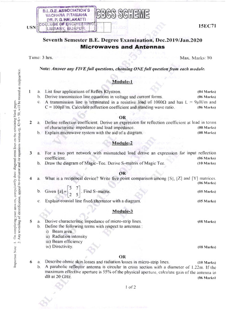 8th Sem EC - DEC.2019-JAN.2020-9 | PDF