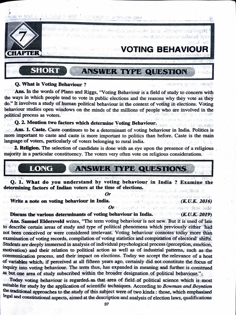 Understanding Voting Behaviour in India | PDF | Voting | Elections