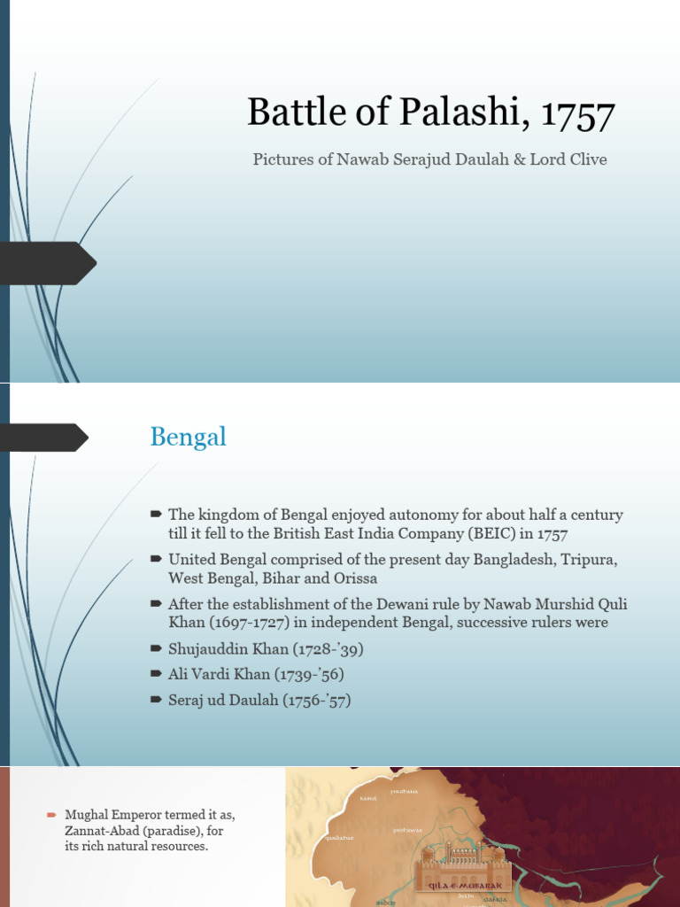 Causes of the Battle of Palashi, 1757 | PDF
