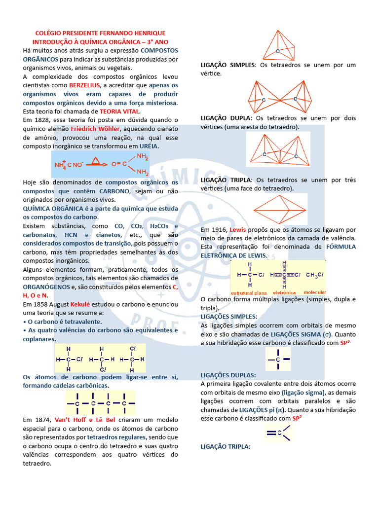 Introdução à Química Orgânica | PDF | Química Orgânica | Química