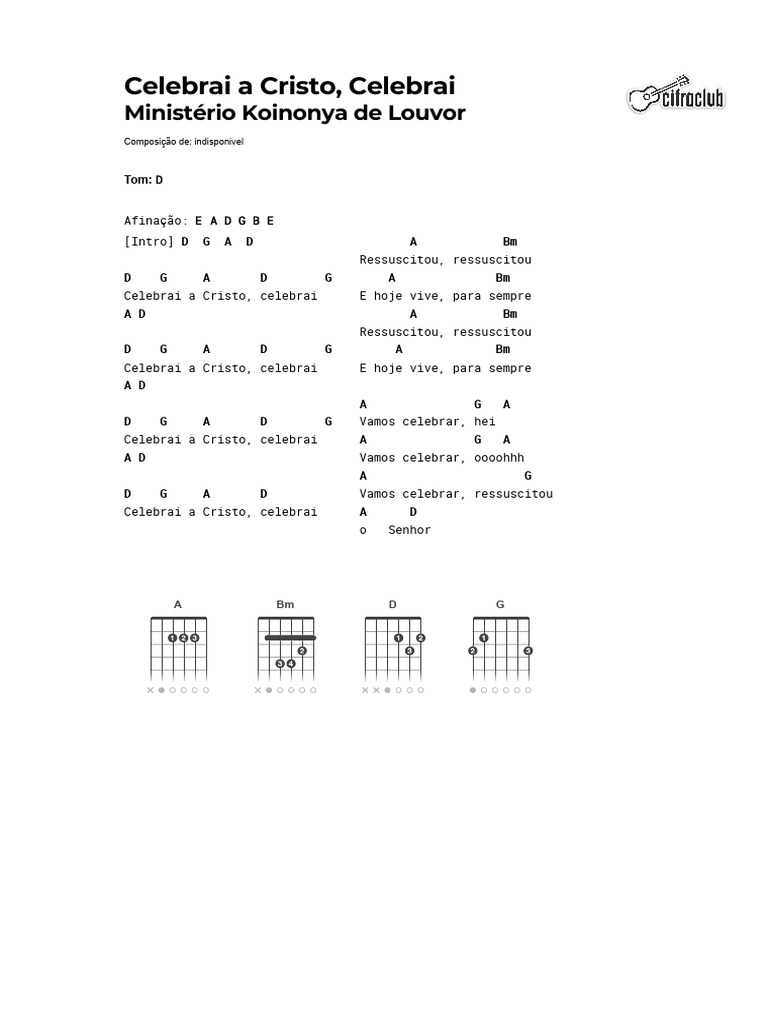 Letra da Música 