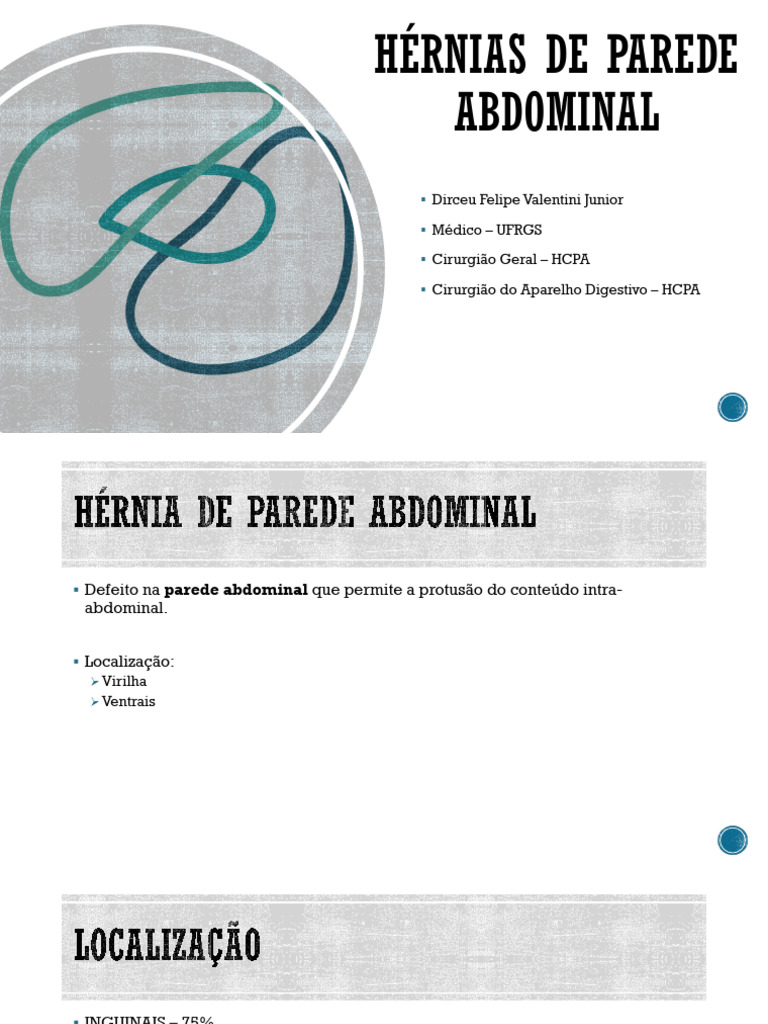 Hérnias de Parede Abdominal | PDF
