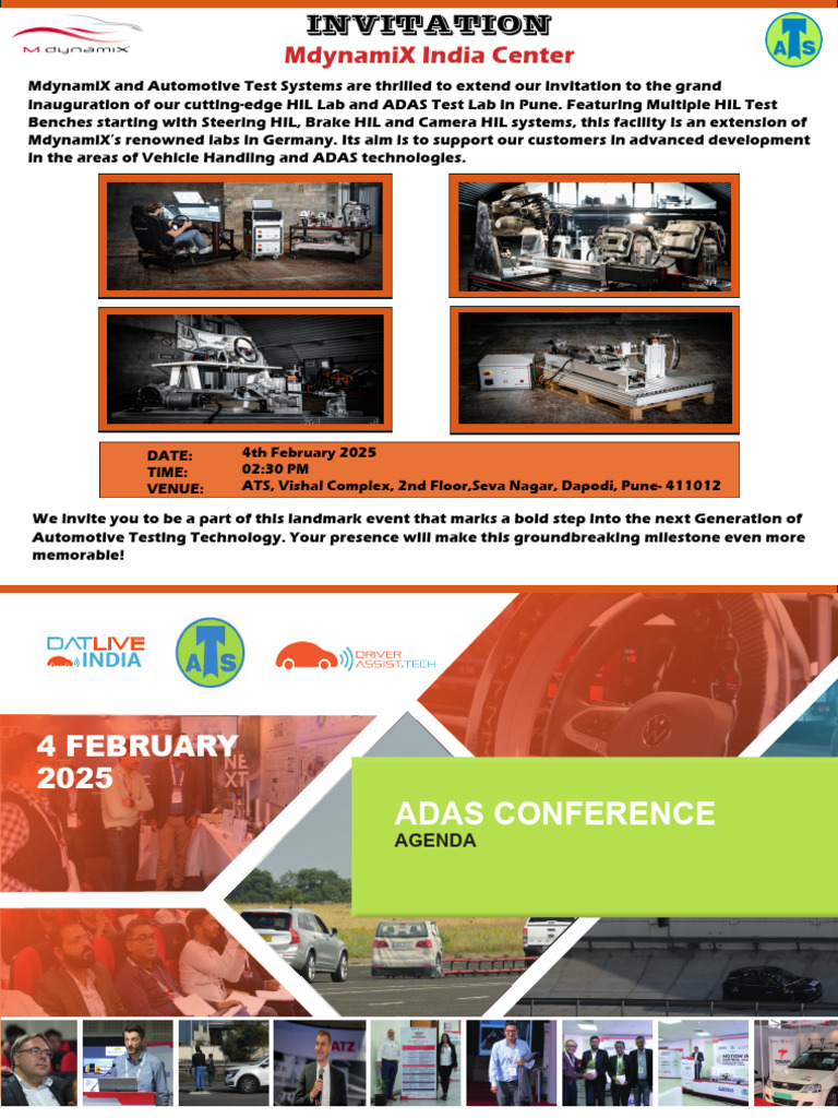 ADAS Conference Pune India Invite Post | PDF | Computer Engineering ...
