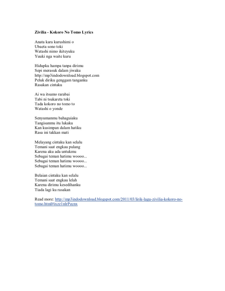 Lirik Lagu Teman Cintaku