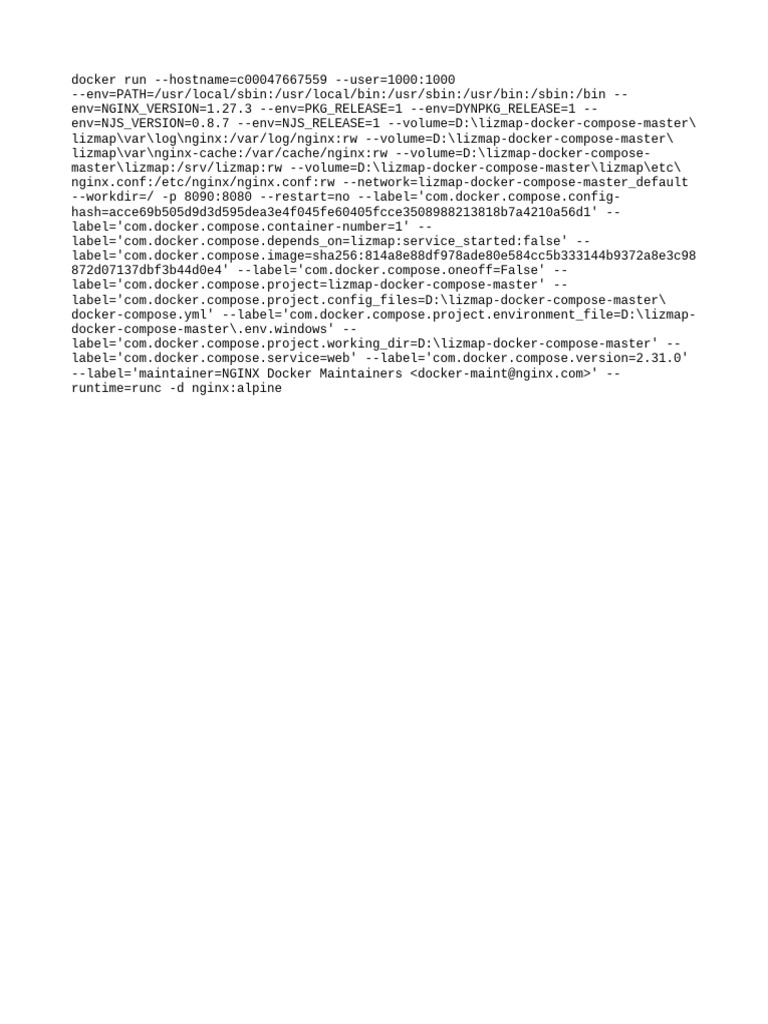 Lizmap Docker Compose Setup Guide | PDF
