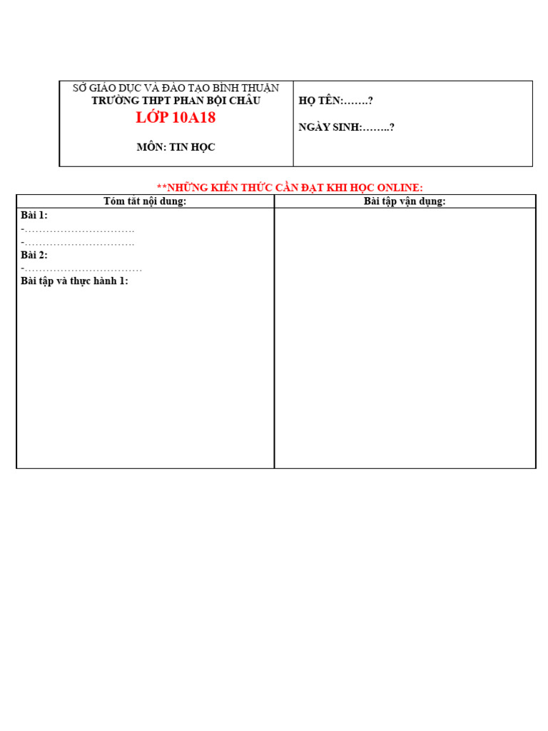 Tin Hoc | PDF