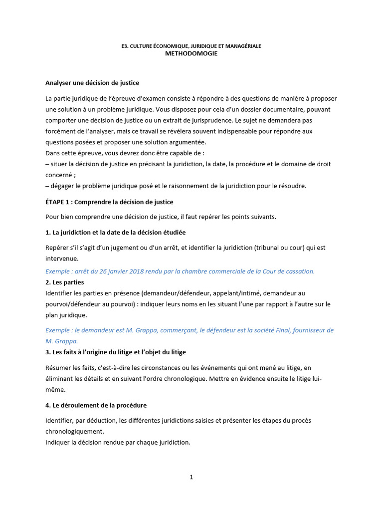 Analyse d'une décision de justice | PDF | Justice | Crime et violence