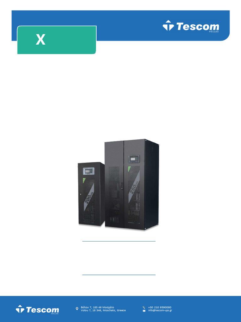 User Manual for DX Series UPS 100-400 kVA | PDF | Power Inverter ...