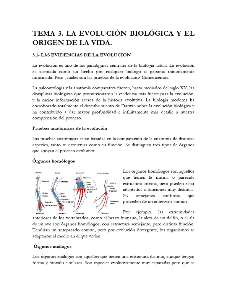 Evolución y Origen de la Vida | PDF | Evolución | Charles Darwin