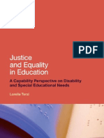 Justice and Equality in Education A Capability Perspective On Disability and Special Educational Needs