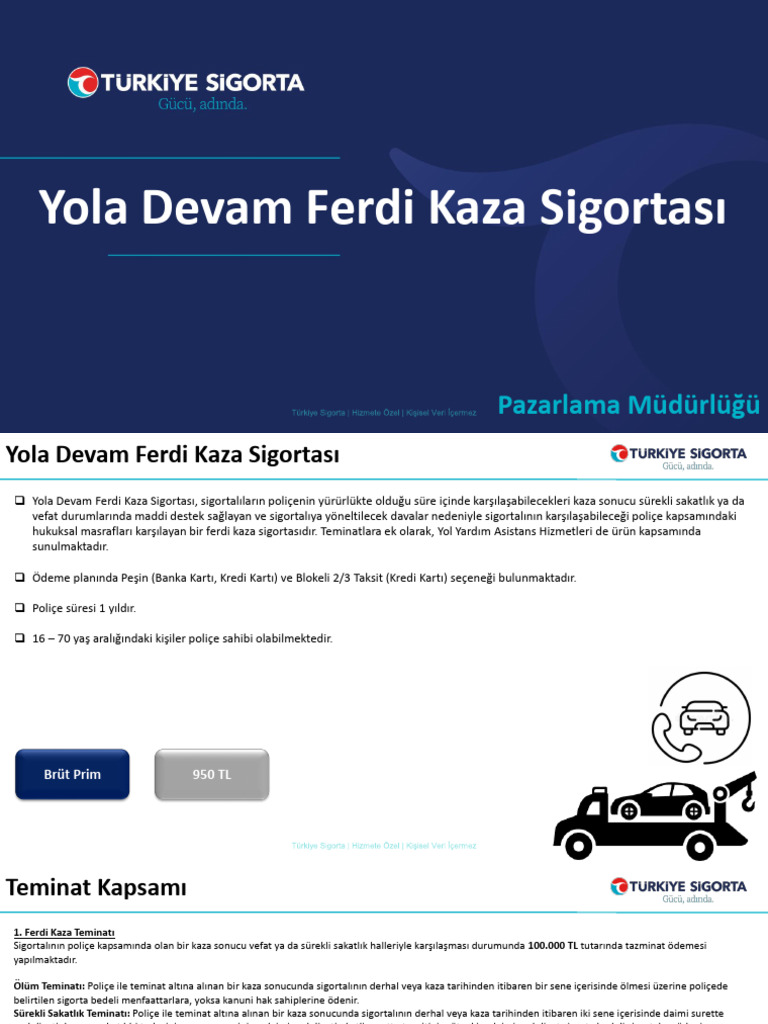 Yola Devam Ferdi Kaza Sigortasi | PDF