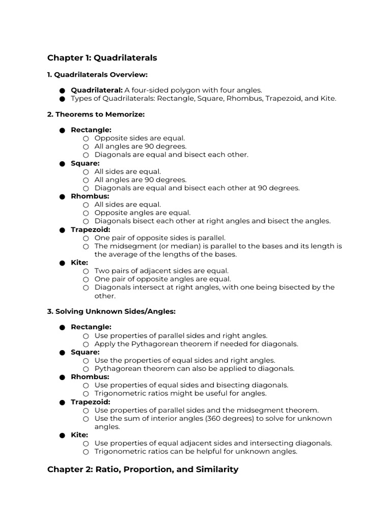MATH REVIEWER | PDF | Rectangle | Triangle