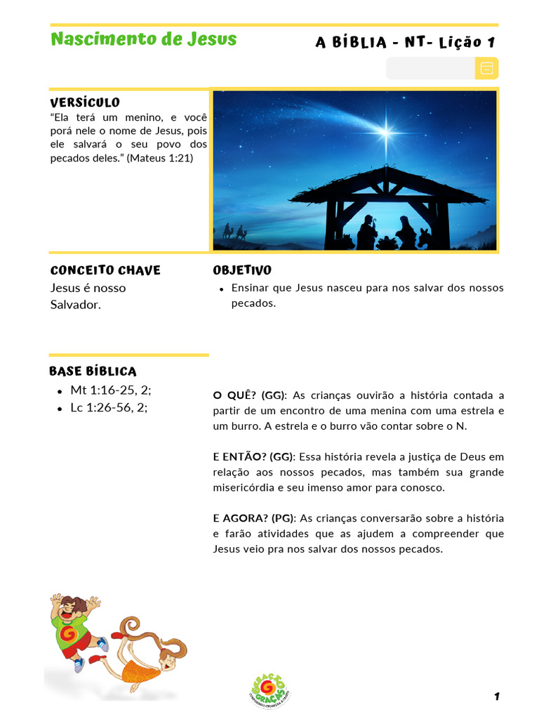 Nascimento de Jesus: A Salvação dos Pecados | PDF | Jesus | Nascimento ...