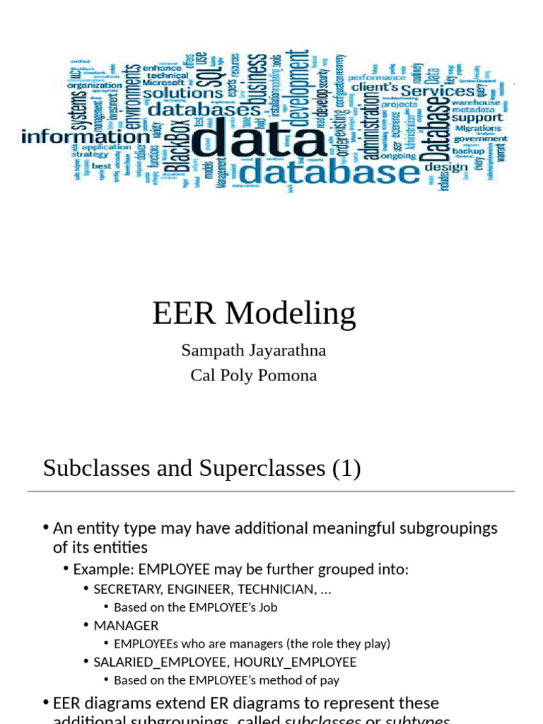 Lecture 2b - EER Modeling | PDF | Inheritance (Object Oriented ...
