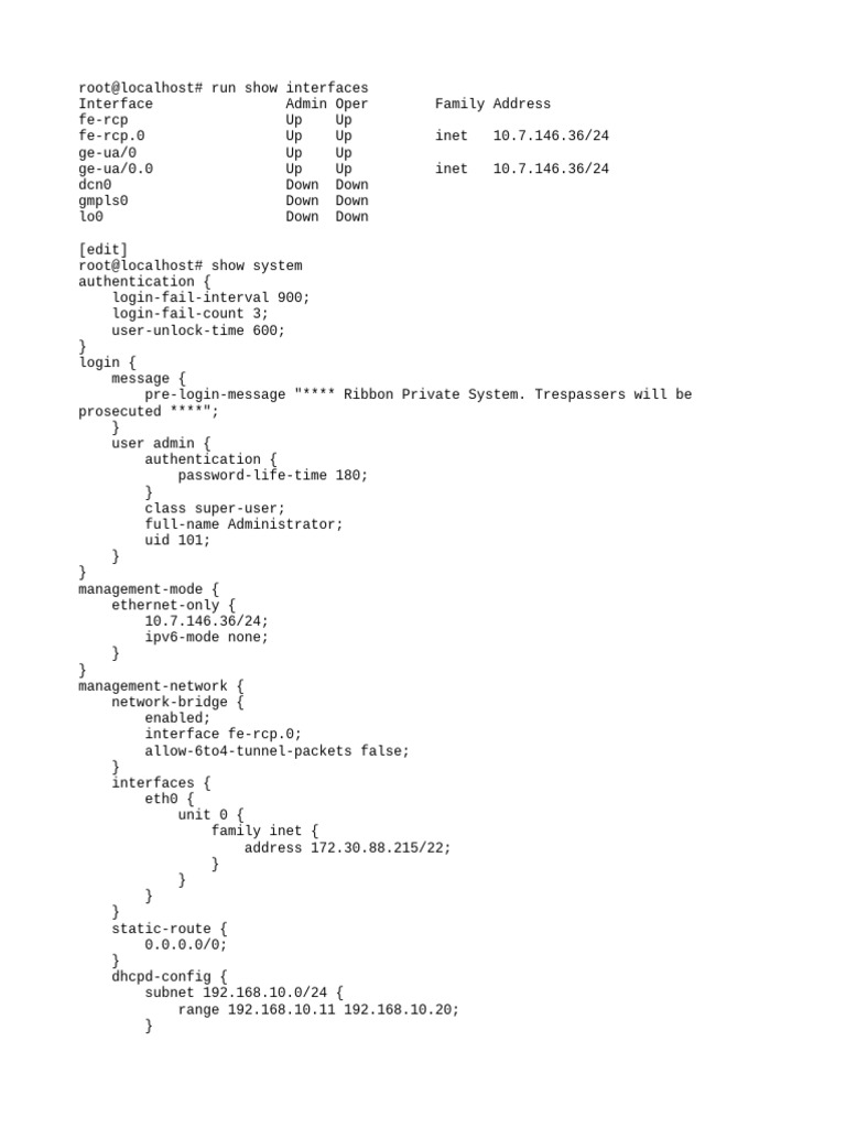 Network Configuration and Management Logs | PDF | Wide Area Network ...