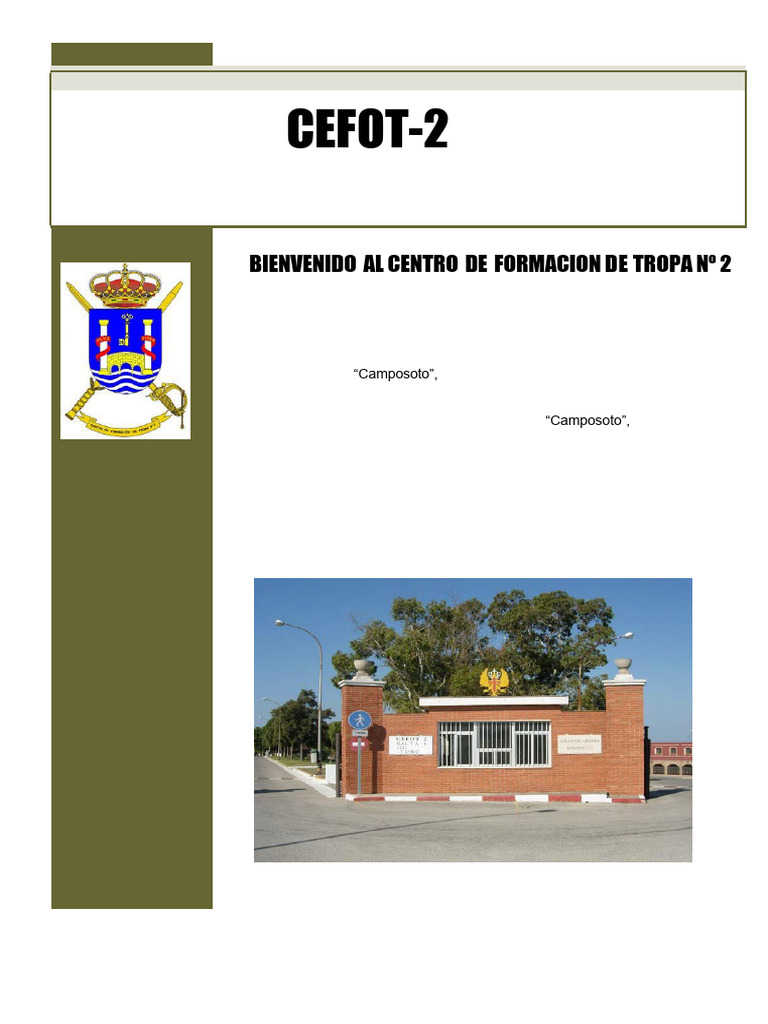 Guía del CEFOT-2 en Camposoto | PDF | Militar