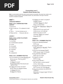 CTY1 Student Book Answer Key
