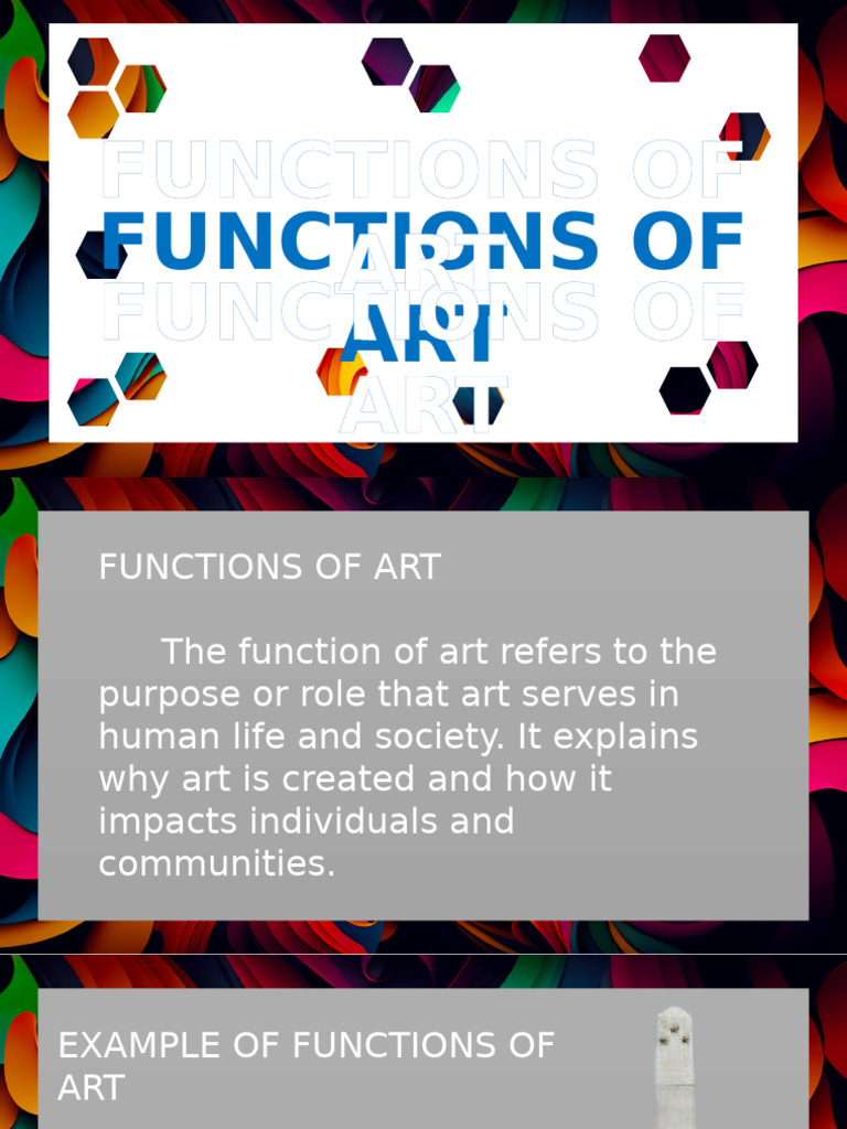 3rd Topic Functions of Art Caa Erldion Marcuz M. Alejandro | PDF ...