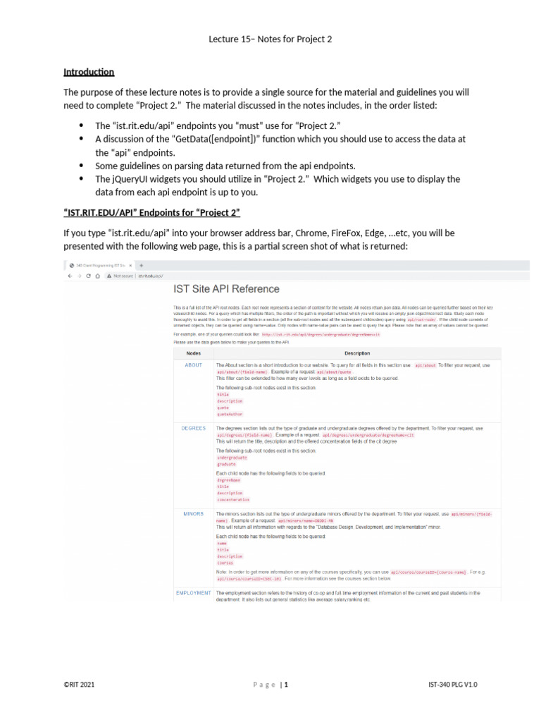Lecture 15 | PDF | Ajax (Programming) | J Query