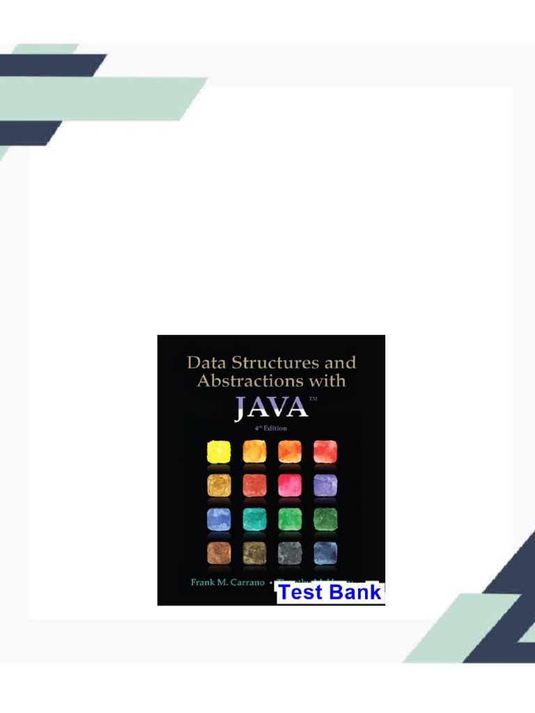 Immediate download Data Structures and Abstractions with Java 4th ...