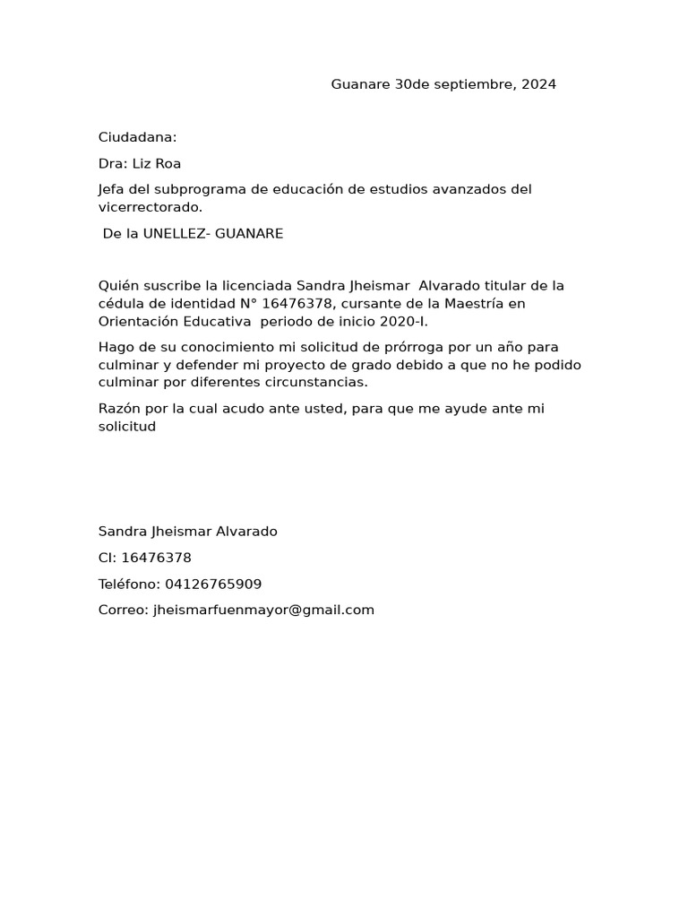 Prorroga | PDF