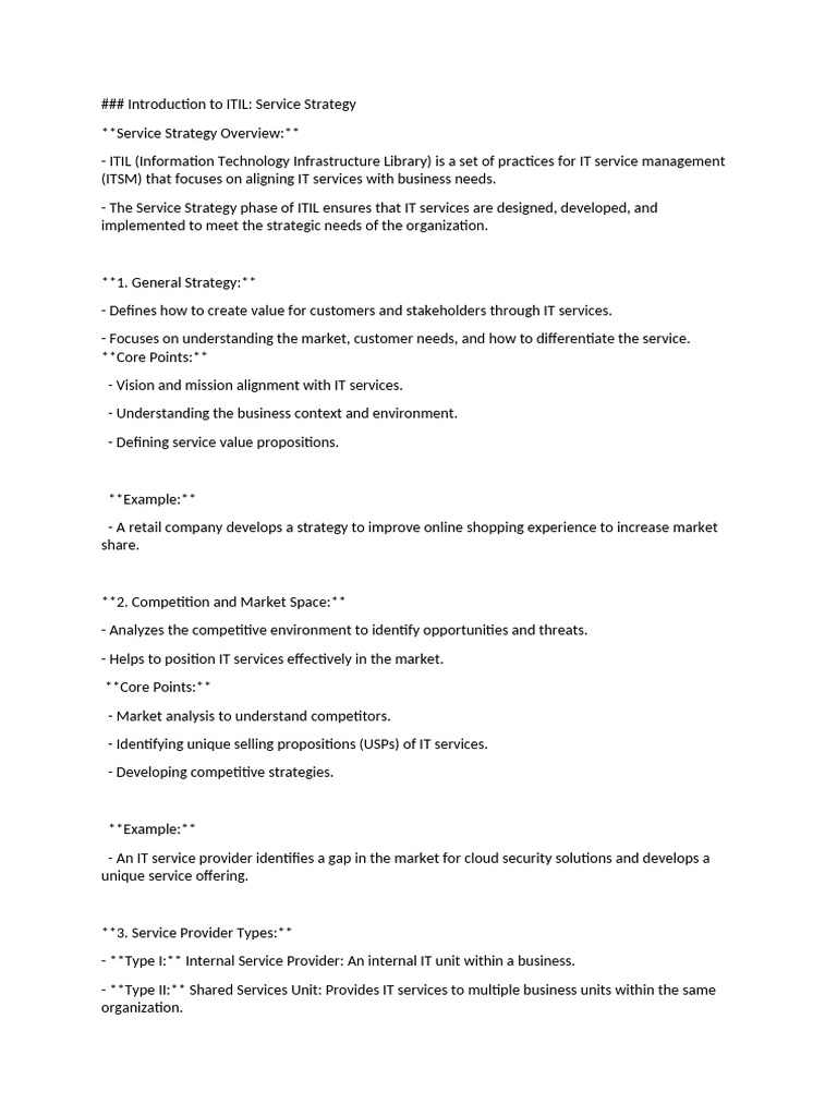 ITIL Service Strategy Overview and Insights | PDF | Cloud Computing ...