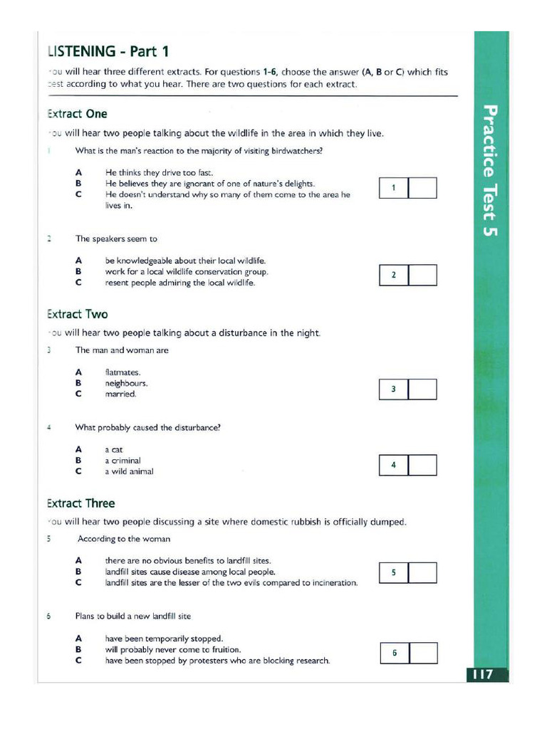 Listening Test 5 Pdf