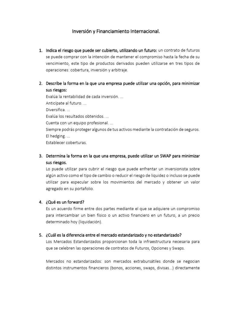 Estrategias de Inversión y Riesgos Financieros | PDF | Bancos ...