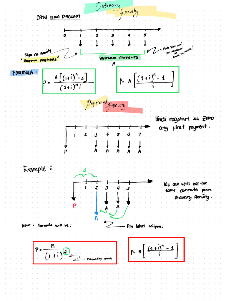 Cash Flow and Annuity Calculations | PDF | Money | Mathematical Finance