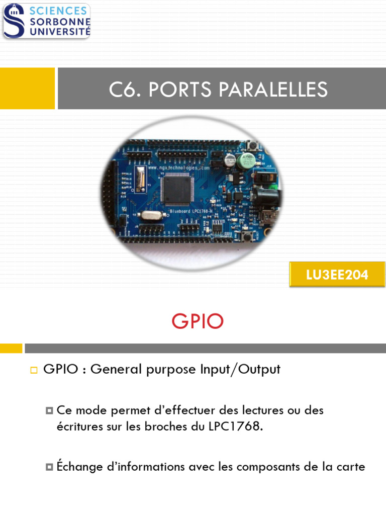 Configuration des Ports GPIO LPC1768 | PDF | Informatique | Ingénierie ...