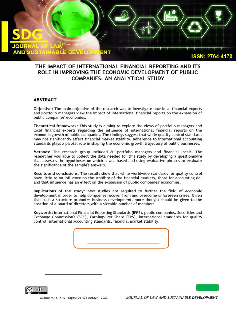 The Impact of International Financial Reporting and Its Role in ...