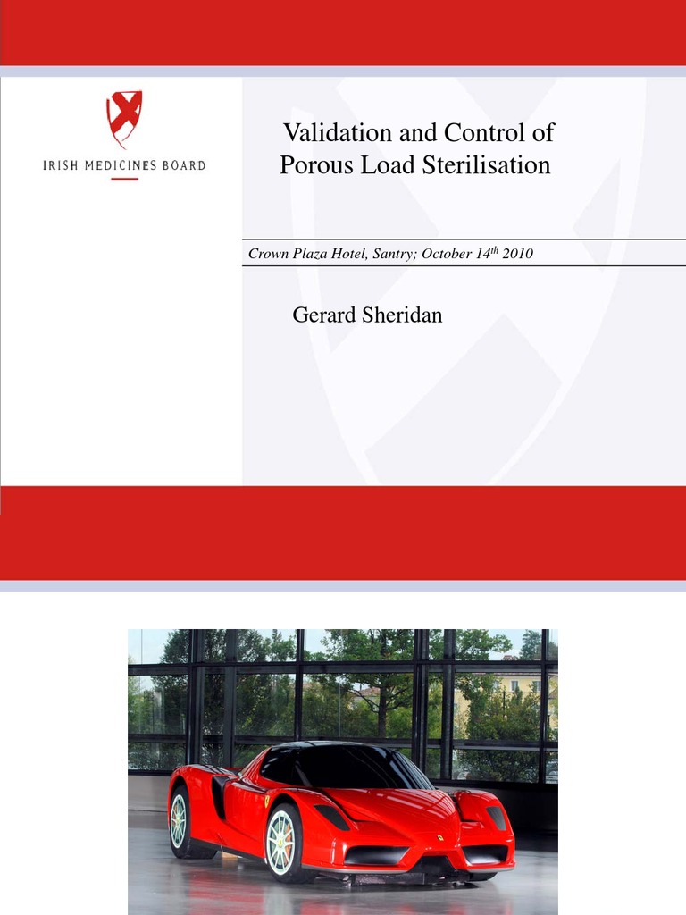 Validation of Porous Load Sterilization | PDF | Sterilization ...