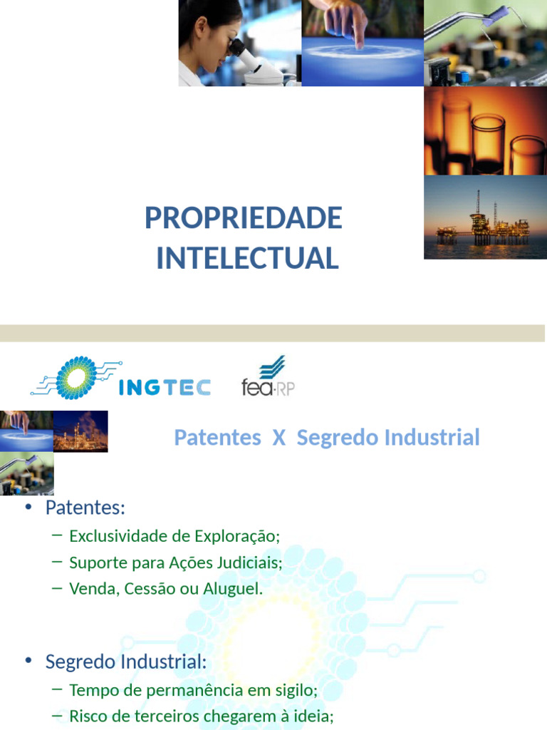Propriedade Intelectual e Patentes: Guia Completo | PDF | Patente ...